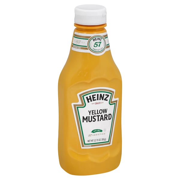 Heinz Heinz Classic Yellow Squeeze Mustard 12.75 oz. Bottle, PK16 - 10013000409367