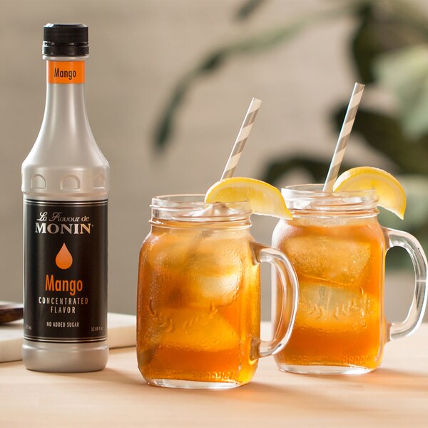 Monin Monin Mango Concentrate Flavor 375mL Bottle, PK4 - M-VJ032FP