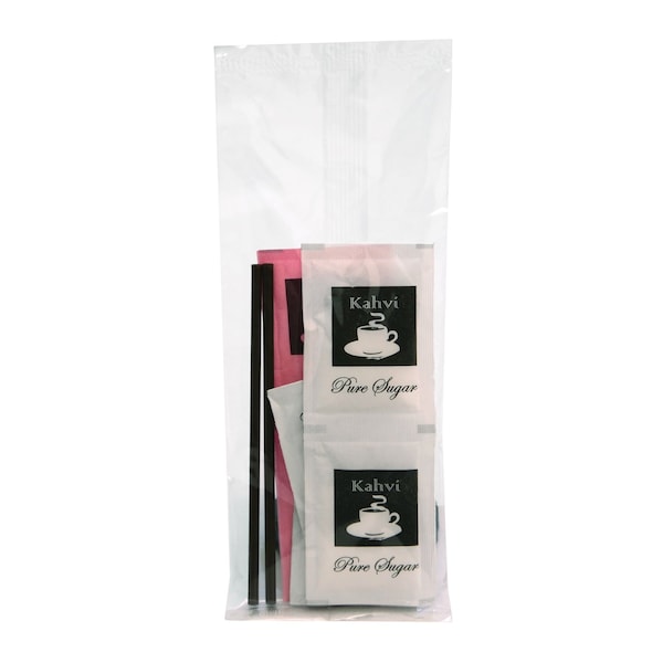 Vistapak Industries Condiment Kit Kahvi, Deluxe, 500PK - C850KA