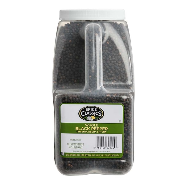 Spice Classics Spice Classics Whole Black Pepper 5.75lbs, PK3 - 901052905