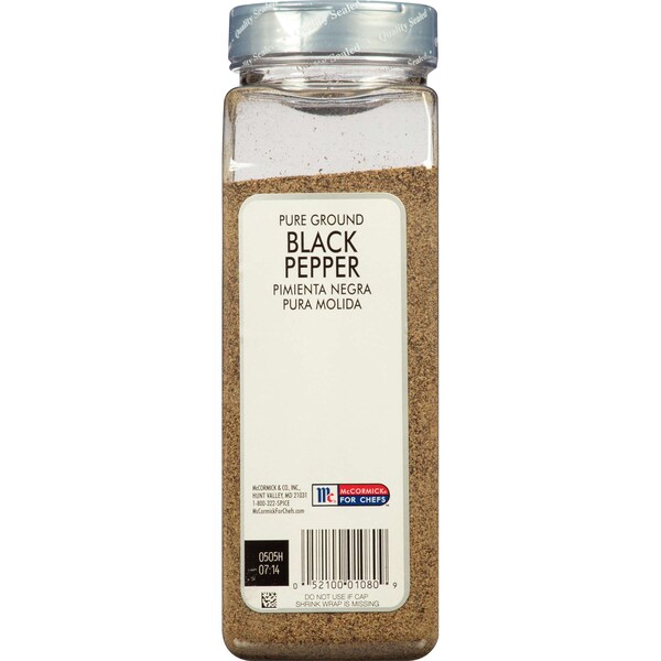 Mccormick McCormick Culinary Pure Ground Black Pepper 18 oz. Container, PK6 - 900223221