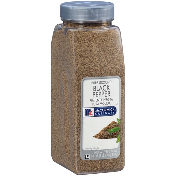Mccormick McCormick Culinary Pure Ground Black Pepper 18 oz. Container, PK6 - 900223221