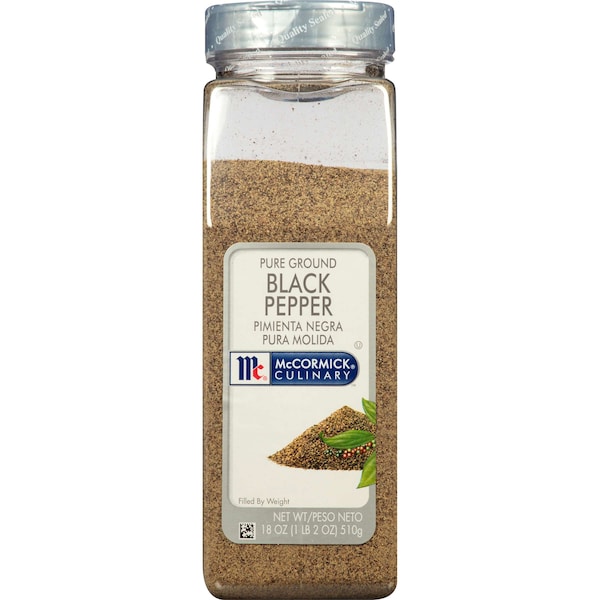 Mccormick McCormick Culinary Pure Ground Black Pepper 18 oz. Container, PK6 - 900223221