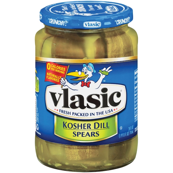 Vlasic Vlasic Kosher Dill Spears 24 Fl oz., PK6 - 5410000265