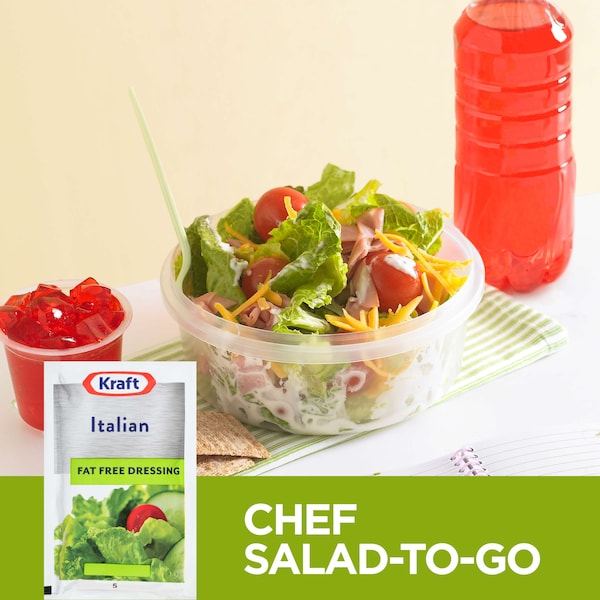 Kraft Kraft Fat Free Italian Dressing 1.5 oz. Pouch, PK60 - 10021000667533