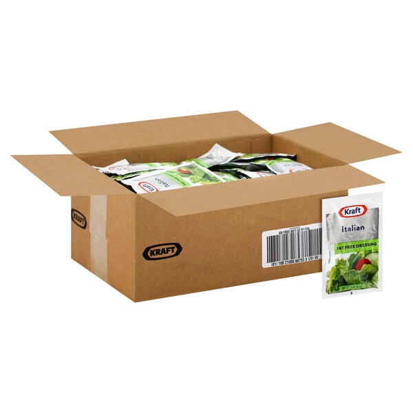 Kraft Kraft Fat Free Italian Dressing 1.5 oz. Pouch, PK60 - 10021000667533