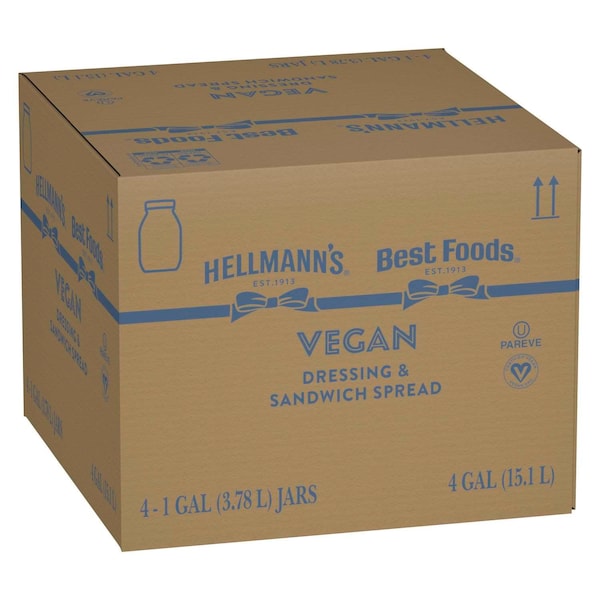 Best Foods Best Foods Spread Vegan Mayonnaise 1 gal., PK4 - 048001010734