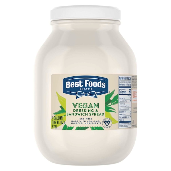 Best Foods Best Foods Spread Vegan Mayonnaise 1 gal., PK4 - 048001010734