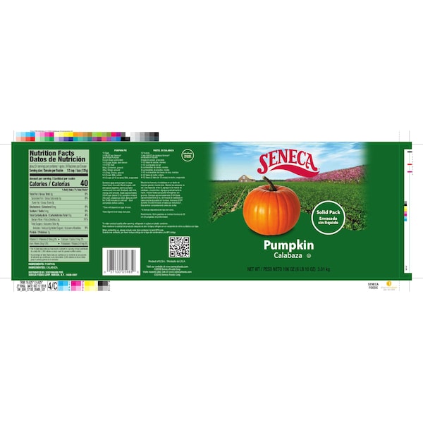 Seneca Seneca Pumpkin Can 106 oz., PK6 - F003710005985