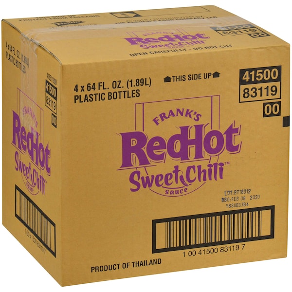 Franks Redhot Frank's Redhot Sweet Chili Sauce .5 gal. Jug, PK4 - 83119