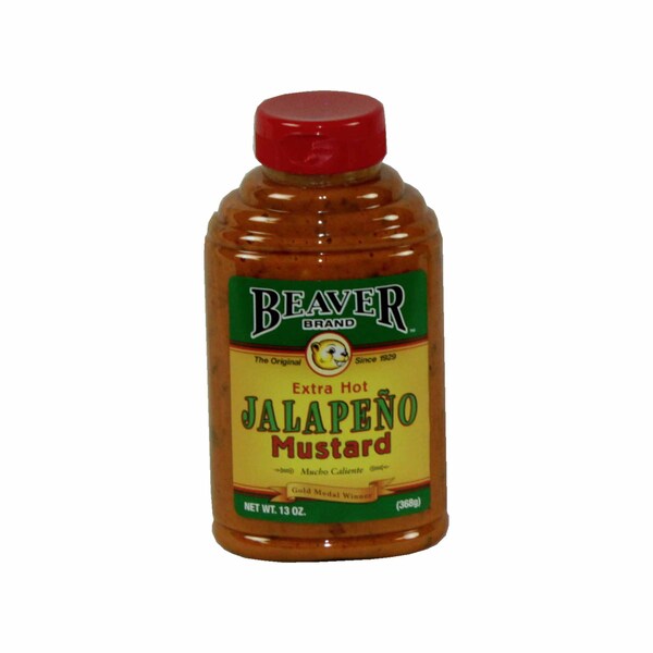 Beaver Beaver Jalapeno Mustard 13 oz. Bottle, PK6 - 267
