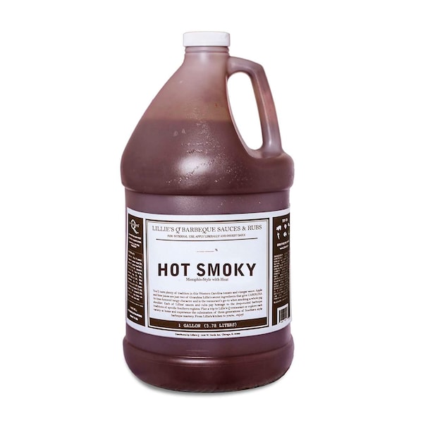 Lillies Q Hot Smoky BBQ Sauce 8lbs, PK2 - FGLIL 125
