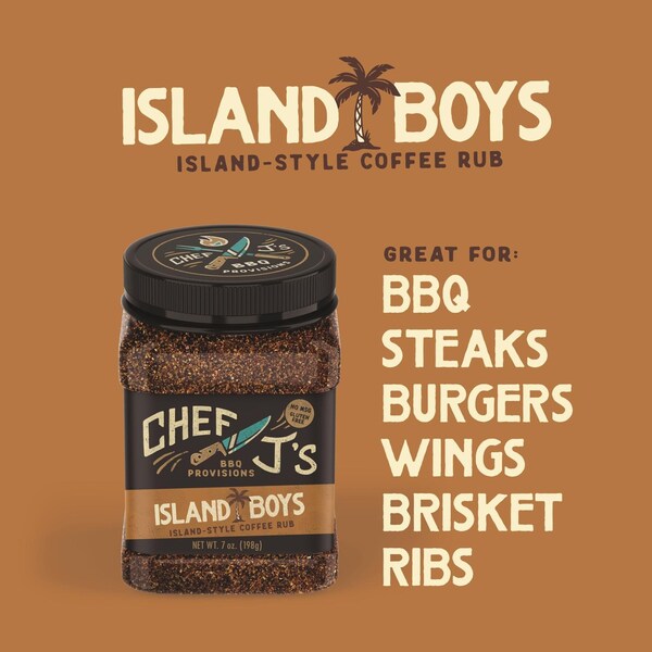 5280 Culinary Chef J's BBQ Provisions Island Boys Coffee BBQ Rub 7 oz - ISLANDBOYS-7OZ