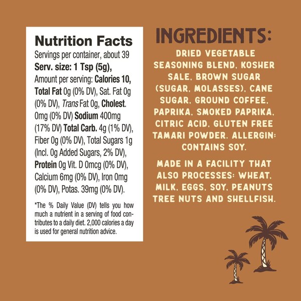 5280 Culinary Chef J's BBQ Provisions Island Boys Coffee BBQ Rub 7 oz - ISLANDBOYS-7OZ