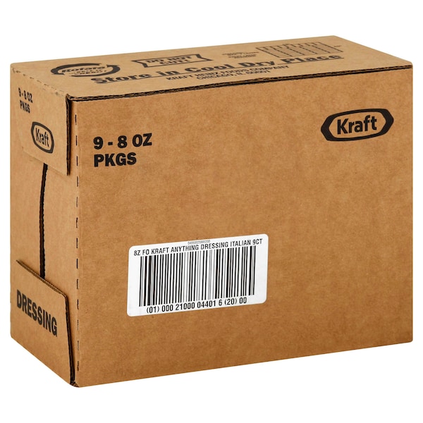 Kraft Kraft Italian Dressing 8 fl. oz. Bottles, PK9 - 00021000044016