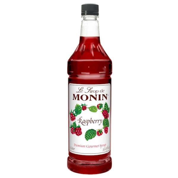 Monin Monin Kosher Raspberry 1 Liter Bottle, PK4 - M-FR040F