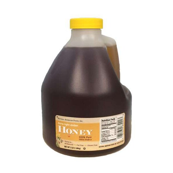Natural American Foods 3lbs Ela Honey, PK6 - F425