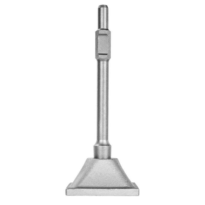 Punta hexagonal y placa de 6 pulgadas x 6 pulgadas x 1-1/8 pulgadas de acero para martillo demoledor eléctrico - 61119-H