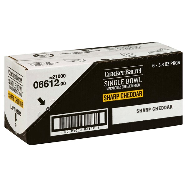 Cracker Barrel Deluxe Liquid Dinner Sharp Cheddar 3.8 oz., PK6 - 10021000066121