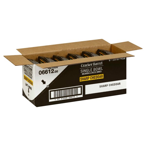 Cracker Barrel Deluxe Liquid Dinner Sharp Cheddar 3.8 oz., PK6 - 10021000066121