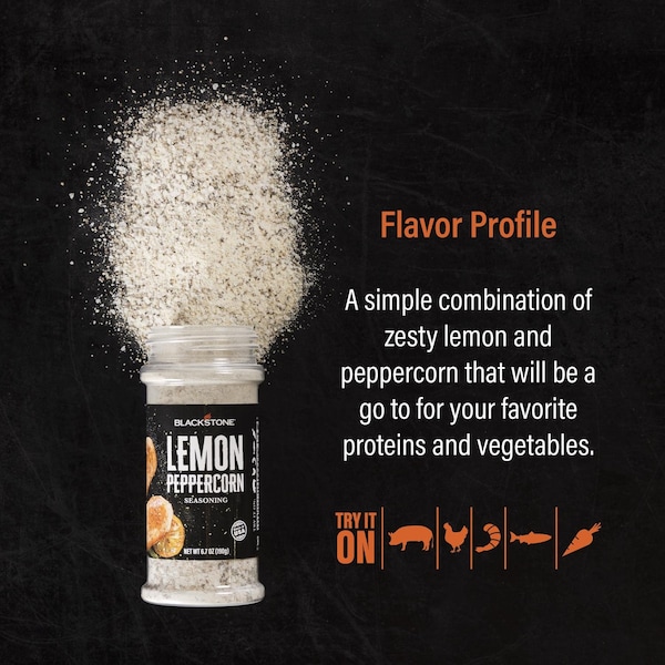Blackstone Blackstone Lemon Peppercorn BBQ Seasoning 6.7 oz - 4231