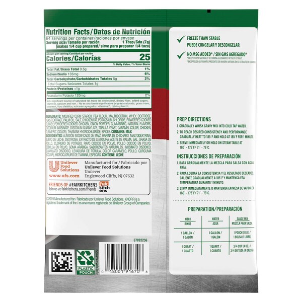 Knorr Knorr Chicken Low Sodium Gravy Mix 1lbs, PK6 - 84129467