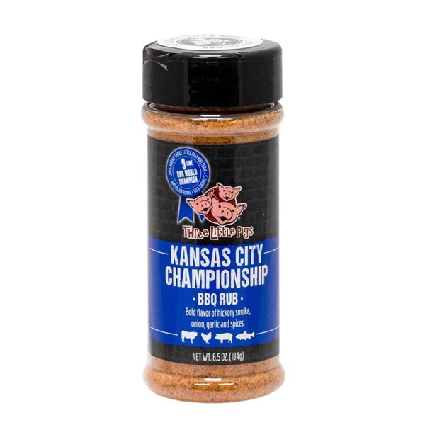 Three Little Pigs Three Little Pigs Kansas City Championship BBQ Rub 6.5 oz - OW85170