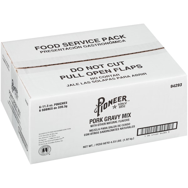 Pioneer Pioneer Pork Gravy Mix 11.3 oz., PK6 - 94293