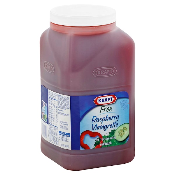 Kraft Kraft Fat Free Raspberry Vinaigrette Dressing 1 gal. Container, PK4 - 10021000647429