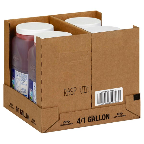 Kraft Kraft Fat Free Raspberry Vinaigrette Dressing 1 gal. Container, PK4 - 10021000647429
