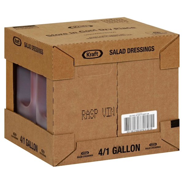 Kraft Kraft Fat Free Raspberry Vinaigrette Dressing 1 gal. Container, PK4 - 10021000647429