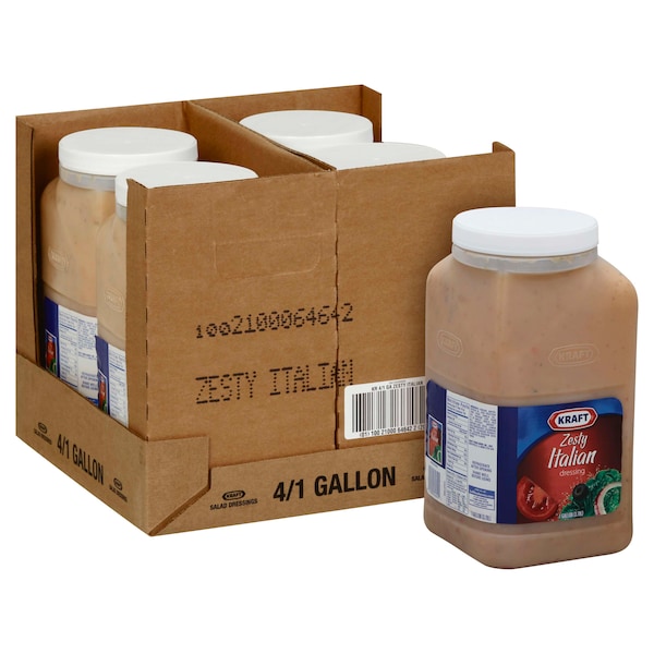 Kraft Kraft Zesty Italian Dressing 1 gal. Jug, PK4 - 10021000646422
