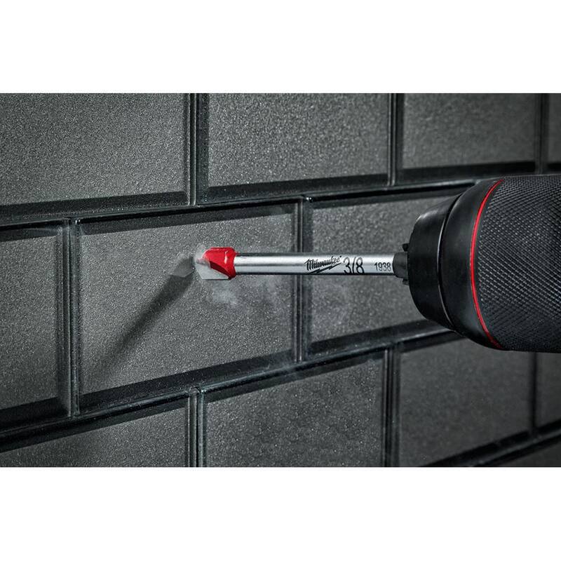 Broca para vidrio y azulejo con punta de carburo de 3/16 pulgadas de Milwaukee - 48-20-8981