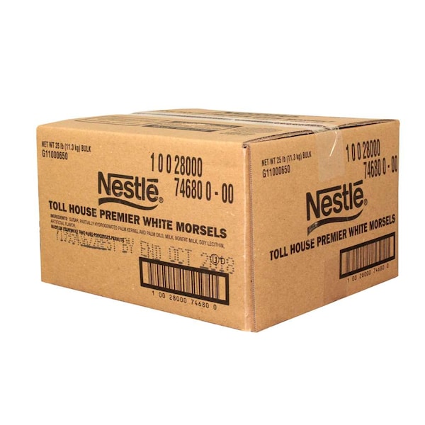 Tollhouse Tollhouse Premier White Chocolate Morsels 25lbs - 10028000746800