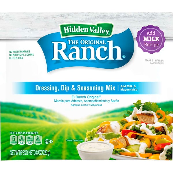 Hidden Valley Hidden Valley Milk Based Original Ranch Dry Salad Dressing 8 oz., PK12 - 21176