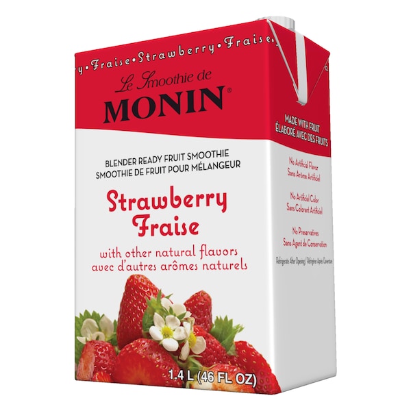 Monin Monin Strawberry Smoothie 46 oz. Bottle, PK6 - M-EG042B