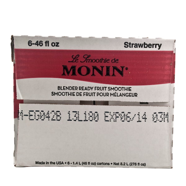 Monin Monin Strawberry Smoothie 46 oz. Bottle, PK6 - M-EG042B