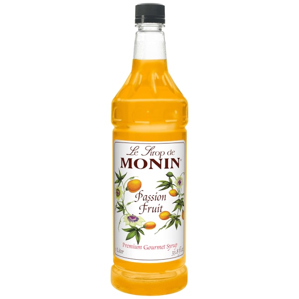 Monin Monin Passion Fruit Syrup 1 Liter Bottle, PK4 - M-FR035F