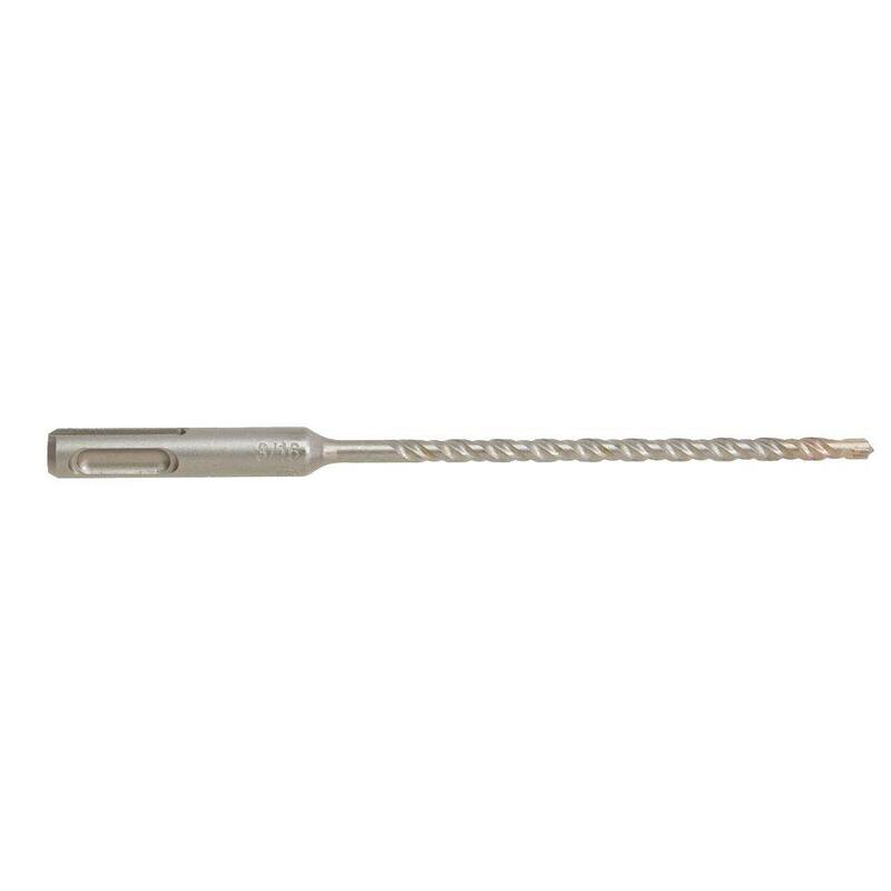 Broca de martillo rotativo de carburo SDS-Plus de 3/16 pulg. x 6 pulg. para concreto (paquete de 25) - HC2011B25