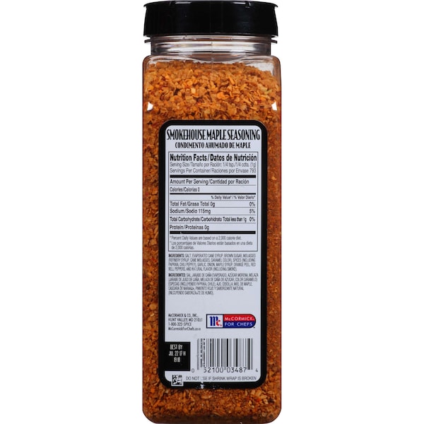 Grillmates McCormick Grill Mates Smokehouse Maple Seasoning 28 oz., PK6 - 901319594