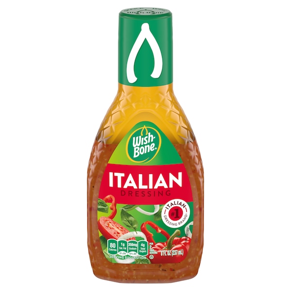 Wish-Bone Wishbone Italian Salad Dressing 8 fl. oz., PK12 - 4132100613