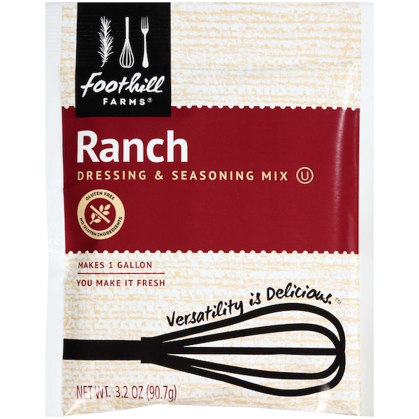Foothill Farms Foothill Farms Ranch Dressing Mix 3.2 oz. Packet, PK18 - V400-JA190
