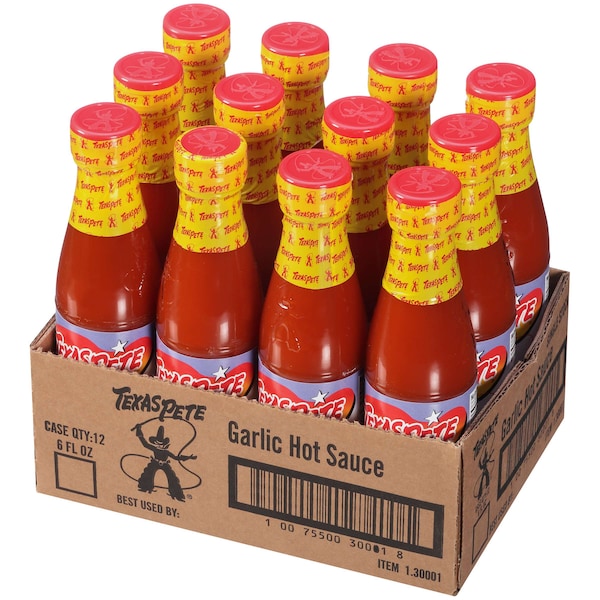 Texas Pete Texas Pete Roasted Garlic Hot Sauce 6 oz. Bottles, PK12 - 1.30001