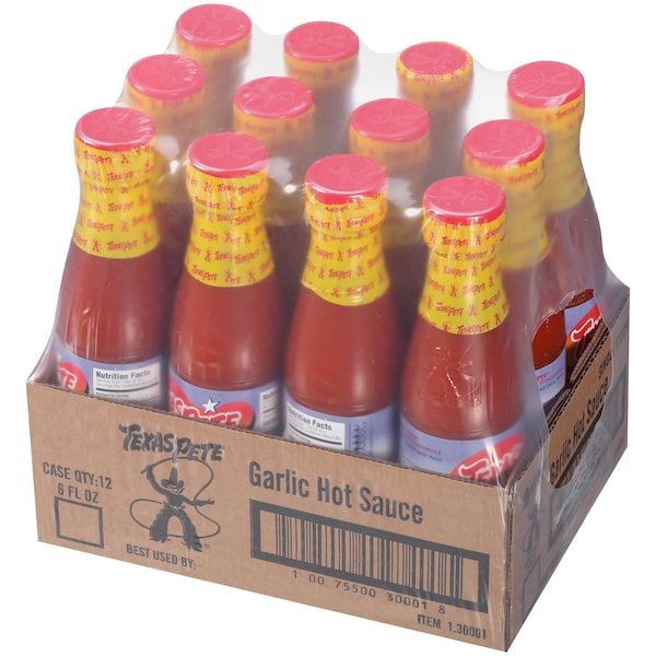 Texas Pete Texas Pete Roasted Garlic Hot Sauce 6 oz. Bottles, PK12 - 1.30001