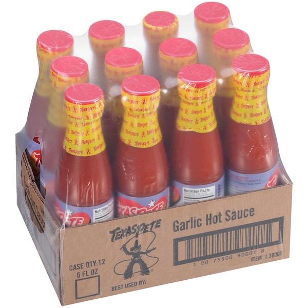 Texas Pete Texas Pete Roasted Garlic Hot Sauce 6 oz. Bottles, PK12 - 1.30001