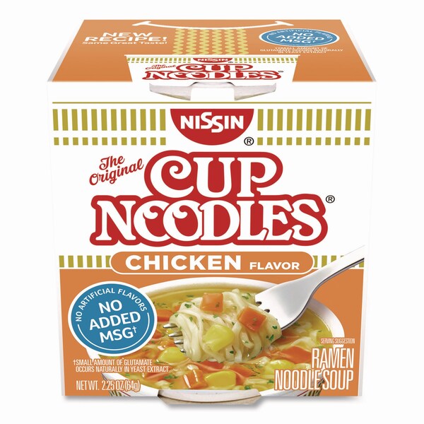 Nissin Cup Noodles, Chicken, 2.25 oz Cup, 12PK - NIS23003