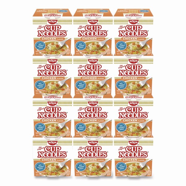 Nissin Cup Noodles, Chicken, 2.25 oz Cup, 12PK - NIS23003