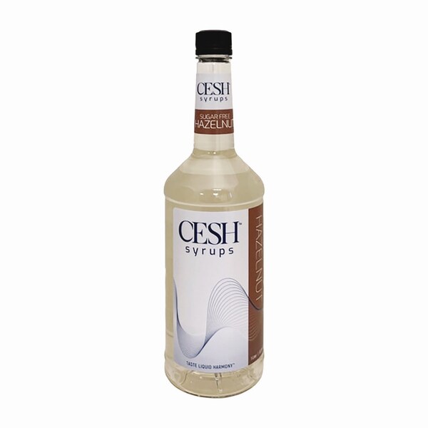 Cesh Sugar-Free Hazelnut Syrup, 33.81 oz Bottle, 2PK - GRE79216