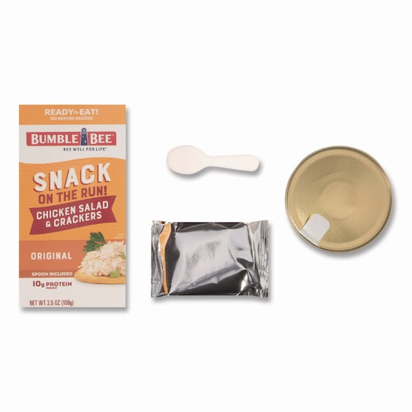 Bumble Bee Snack on the Run Chicken Salad with Crackers, 3.5 oz Pack, 12PK - KAR70820