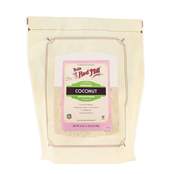 Bobs Red Mill Natural Foods Bob's Red Mill Shredded Coconut 24 oz. Bag, PK4 - 1135S244